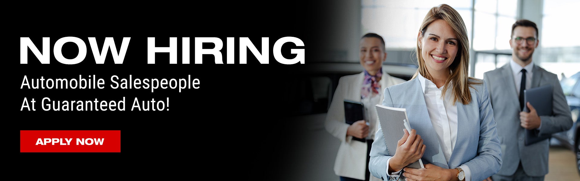 Now Hiring Automobile Salespeople